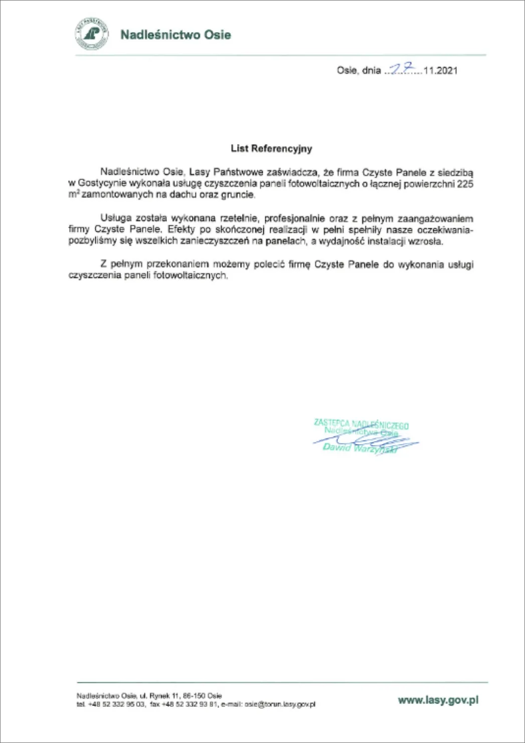 Referencja od Orlen dla CzystePanele