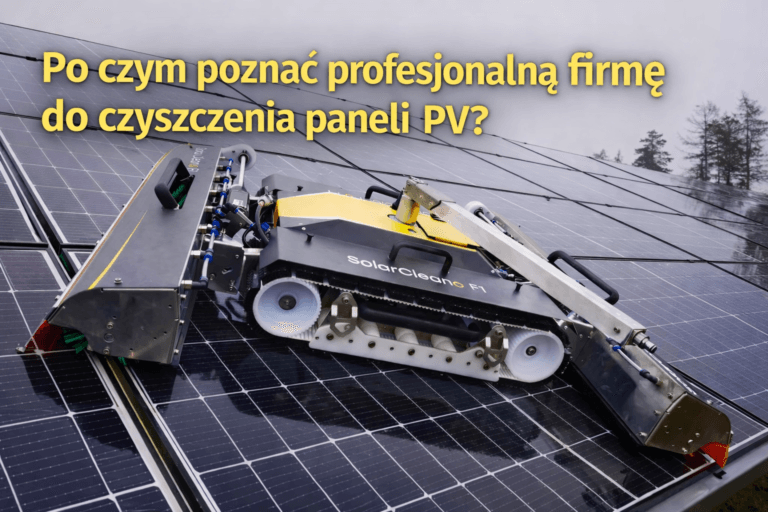 Po czym poznać profesjonalną firmę do czyszczenia paneli PV?