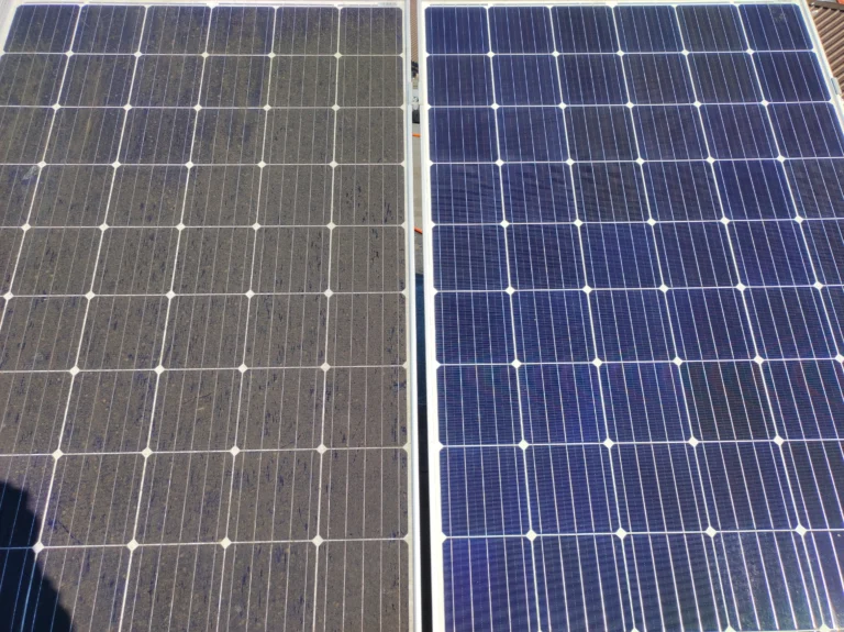 przed-po1 Panele fotowoltaiczne przed i po myciu