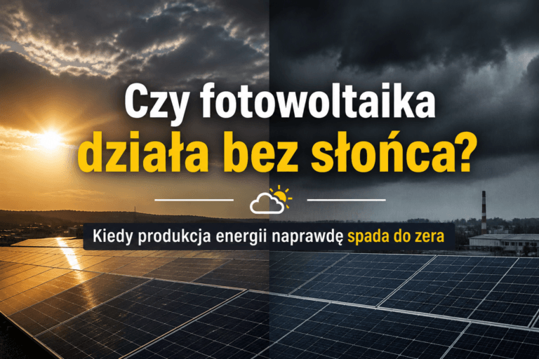 Czy fotowoltaika działa bez słońca? Kiedy produkcja energii naprawdę spada do zera