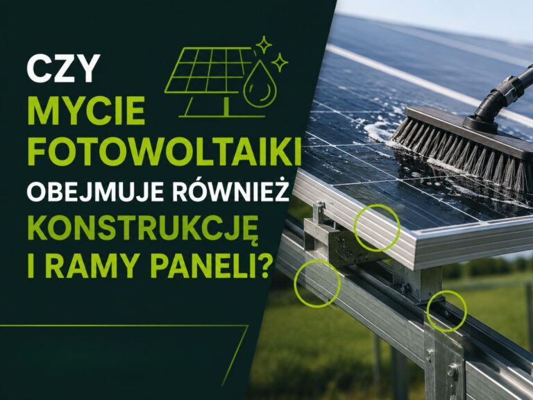 Czy mycie fotowoltaiki obejmuje również konstrukcję i ramy paneli?