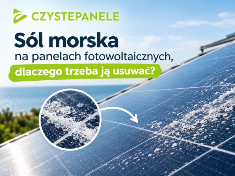 Sól morska na panelach fotowoltaicznych, dlaczego trzeba ją usuwać?